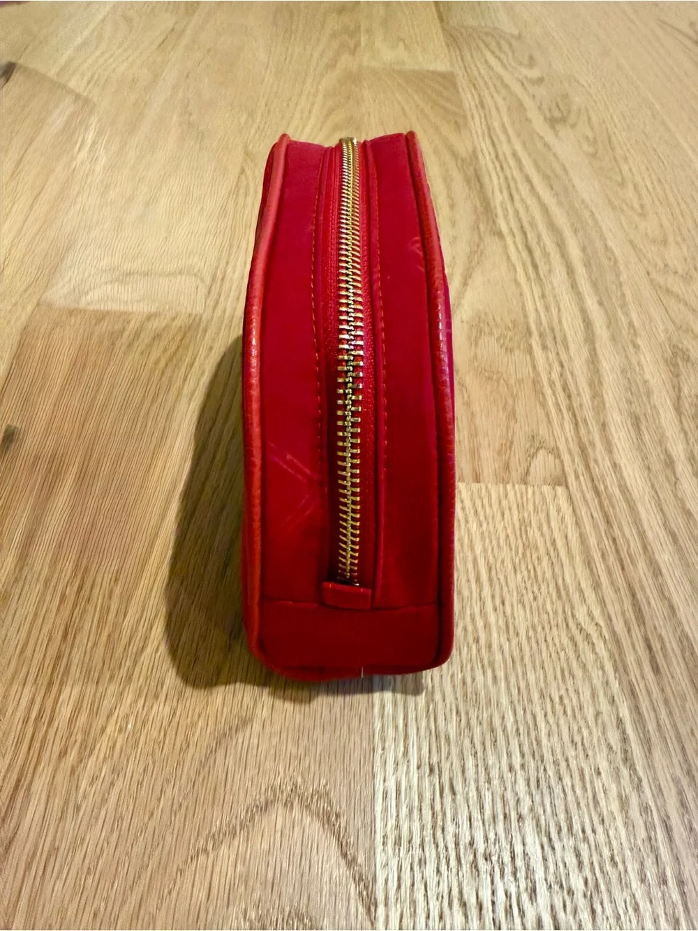 NEW Vera Bradley Preppy Poly Tango Red Cosmetic Pouch NWT